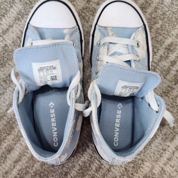 Converse Chuck Taylor All-Star high tops clouds size 2 youth - Picture 8 of 10